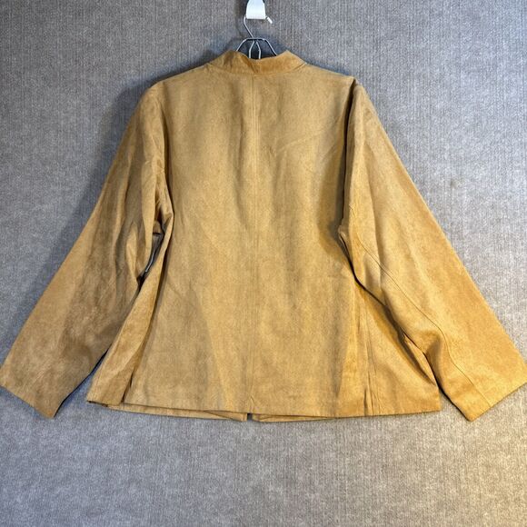 Studio Works Faux Suede Full Zip Up Jacket Women's Size 22 NWT Career Western - Picture 6 of 8